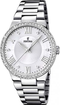 Festina Womens F16719-1 Ladies Boyfriend Watch - Silver - One Size