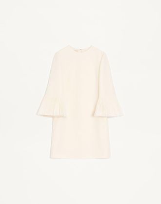 Valentino Embroidered Crepe Couture Short Dress Wo