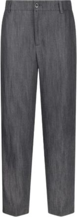 Liu Jo Lyocell Denim Broek - Dames - Wijde Broeken - Grijs - M - Denim - Broeken