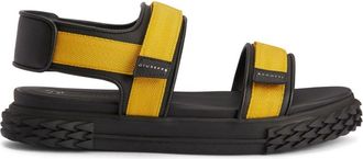Giuseppe Zanotti Blabber Gummy touch-strap sandals - men - Leather/Rubber/Leather - 39 - Black