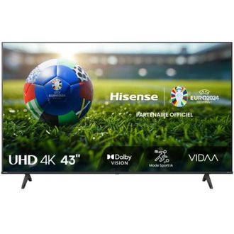 Hisense Tv Led 43a6n - 43 (108 Cm) - 4k Uhd 3840x2160 - 60hz - Hdr 10+ - Smart Tv - 3 X Hdmi