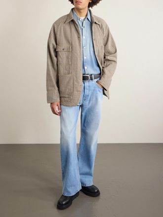 KAPITAL Pinstriped Cotton-Blend Twill Jacket