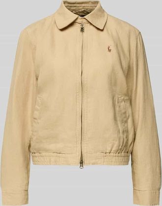 Polo Ralph Lauren Regular Fit Jacke aus reinem Leinen in Camel, Gr&ouml;&szlig;e XL
