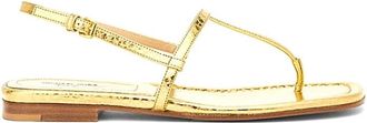 Michael Kors Flat Sandals, female, Yellow, Size: 11 US Sandalo