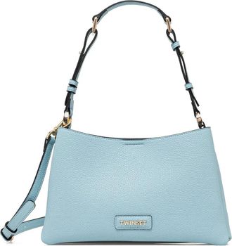 Twin-Set Borsa a spalla con logo - Blu