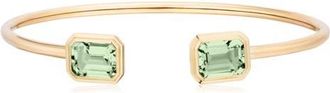 Goshwara Manhattan Round Flex Cuff in Translucent Green at Nordstrom