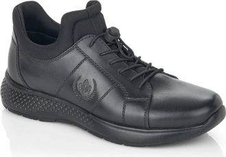 Rieker Gesloten Sport Sneakers - Heren - Sneakers - Zwart - 42 EU - Leer - Schoenen