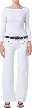Citizens Of Humanity Nora Patch Pocket Trouser In Soft White