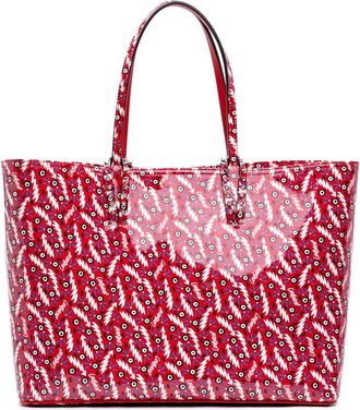 Christian Louboutin Pre-owned Christian Louboutin Patent Ginzana Print Cabata Tote 18KY4CI9U00QWQR6