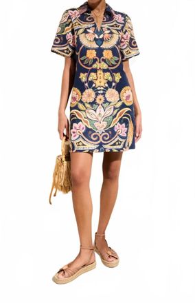 Marie Oliver Neptune Dede Mini Dress In Blue