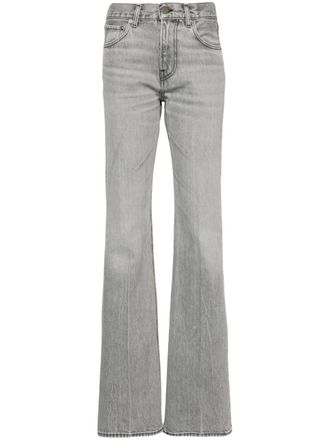 Haikure Flora Fog mid-rise flared jeans - Grey