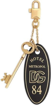 Dolce & Gabbana Schl&uuml;sselanh&auml;nger mit Logo-Applikation