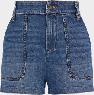 Ramy Brook Hilary Denim Shorts