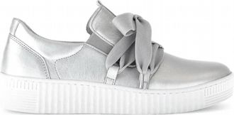 Gabor Womens Lacey Sneaker In Silver