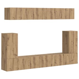 vidaXL Conjunto De Mueble De Tv 5 Uds. Roble Artisan Vidaxl