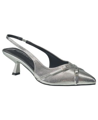 French Connection Womens Buckles Slingback Kitten Heel
