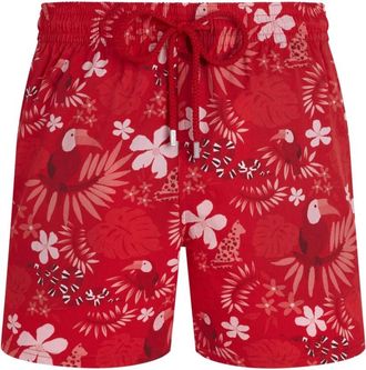 Vilebrequin Moorise Stretch Short Zwemshorts - Heren - Strandmode - Rood - XL - Leer - Badmode