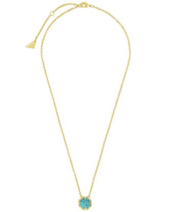 Sterling Forever 14K Plated Rose Petal Pendant Necklace