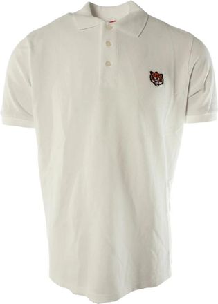 Kenzo Witte Katoenen Poloshirt - Heren - Polos - Wit - S - Katoen - Tops