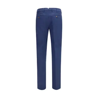 Brunello Cucinelli Cotton Blend Trousers - Blue