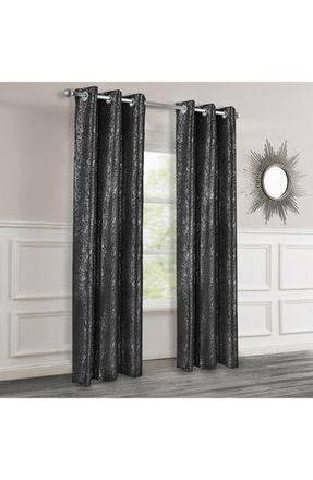 Dainty Home Artistic Set of 2 Metallic Textured Thermal Insulated Blackout Curtain Panels at Nordstrom Rack