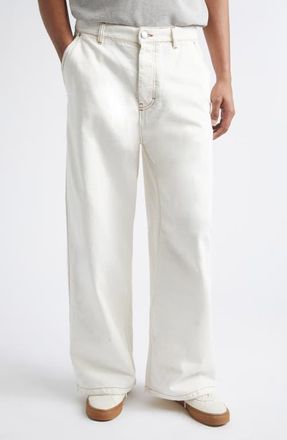 Ami Wide Fit Jeans in Blanc Creme at Nordstrom, Size 30
