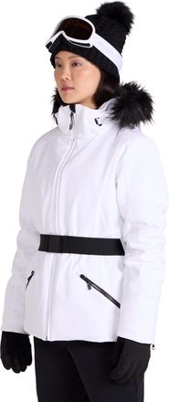 Mountain Warehouse Swiss Womens Recco Ski Jacket -Padded, Snowproof, Breathable, Extra Ventilation - Best for Winter Skiing, Sports, Walking White Womens Size 12