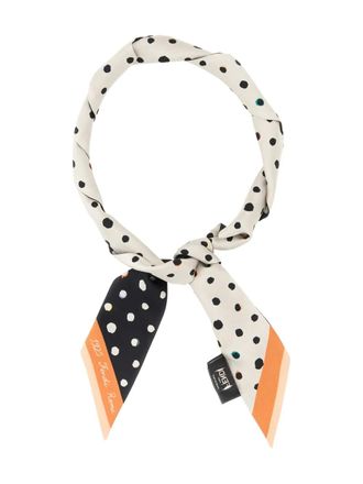 Fendi polka-dot silk scarf - Neutrals
