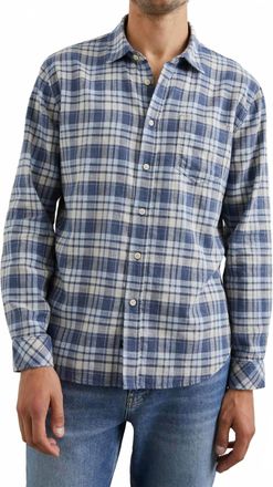 Rails Wyatt Shirt In Navy Sorghum Oxford
