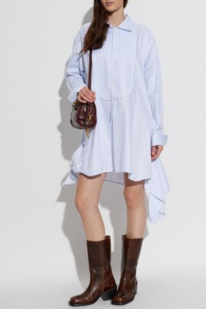 J.W.Anderson Oversized Striped Dress, Womens, Light Blue