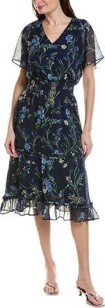 CeCe by Cynthia Steffe Smock Tiered Midi Dress
