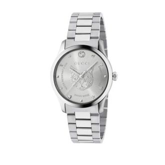 Gucci G-Timeless Horloge - unisex - Horloges - Grijs - ONE Size - Satijn - Accessoires