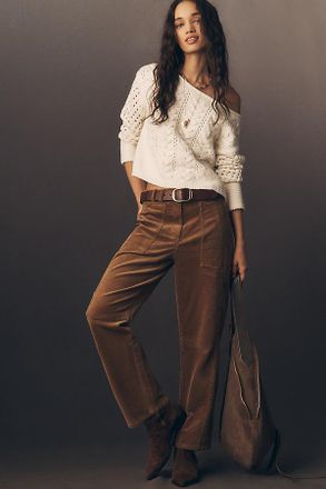 Rails Lunar Cord High-Rise Barrel-Leg Pants