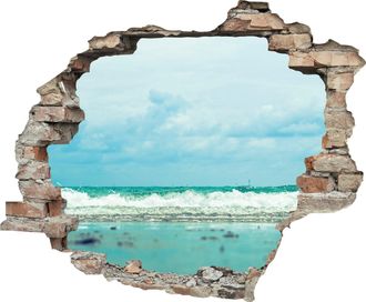 Queence Wandtattoo »Meer« Wandsticker, Wandbild, selbstklebend, 3D, Wanddurchbruch