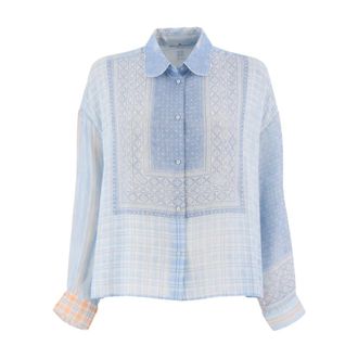 Ermanno Scervino Shirts, female, Multicolor, Size: 2XS Boxy-cut Shirt