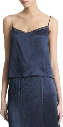 Vince Beaded Boarder Silk-Trim Cami