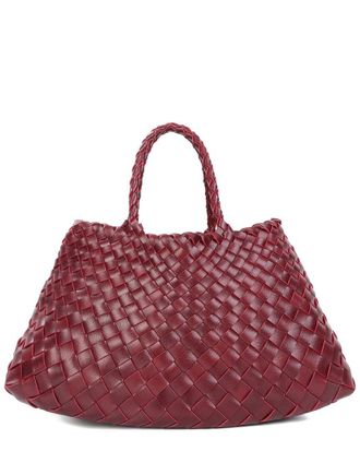 Tiffany & Fred Hand-Woven Leather Tote