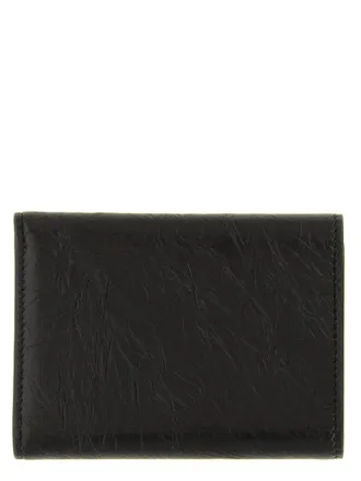 Fendi Craquel&eacute; Calfskin Wallet - Black