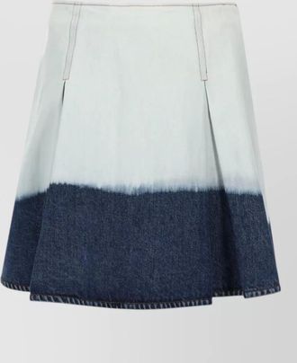 Marni a line skirt two tone contrast stitching