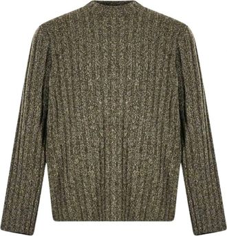 Golden Goose Ronde hals gebreid - Heren - Ronde hals truien - Groen - L - Truien & Vesten