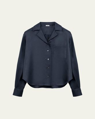 Loewe Silk Twill Pajama Shirt