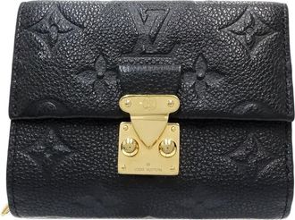 Louis Vuitton Monogram Empreinte Noir Monogram Empreinte Wallet (Tri-Fold) (Pre-Owned)
