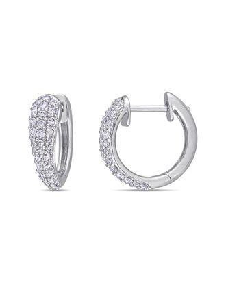 Rina Limor 14K 1.00 ct. tw. Diamond Cluster Clip-On Hoops