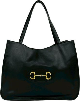 Gucci Pre-owned Gucci Medium Leather Horsebit 1955 Tote Ladies DTURC1KLX3UFZUD6