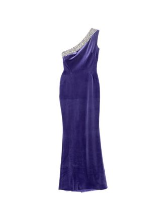 Saiid Kobeisy Crystal Embellished One-Shoulder Dress