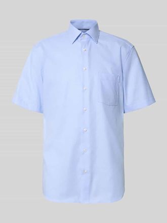 Eterna Regular Fit Business-Hemd aus Baumwolle mit Kentkragen in Bleu, Gr&ouml;&szlig;e 39