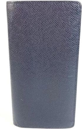 Louis Vuitton Pre-owned Leren Portemonnee - unisex - Vintage Accessoires - Blauw - ONE Size - Leer - Vintage