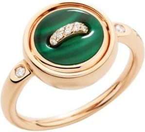 POMELLATO Omkeerbare Pom Pom Dot Ring - Dames - Ringen - Geel - 55 MM - Accessoires