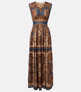 Zimmermann Mahon printed silk maxi dress