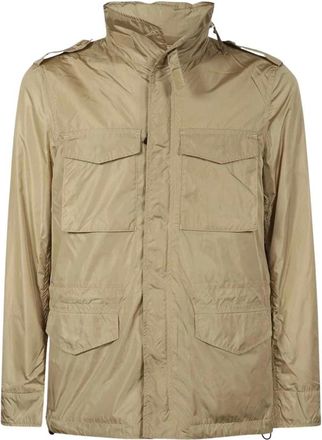 Aspesi Multi-pocket Nylon Jas - Heren - Zomerjassen - Beige - L - Nylon - Jassen